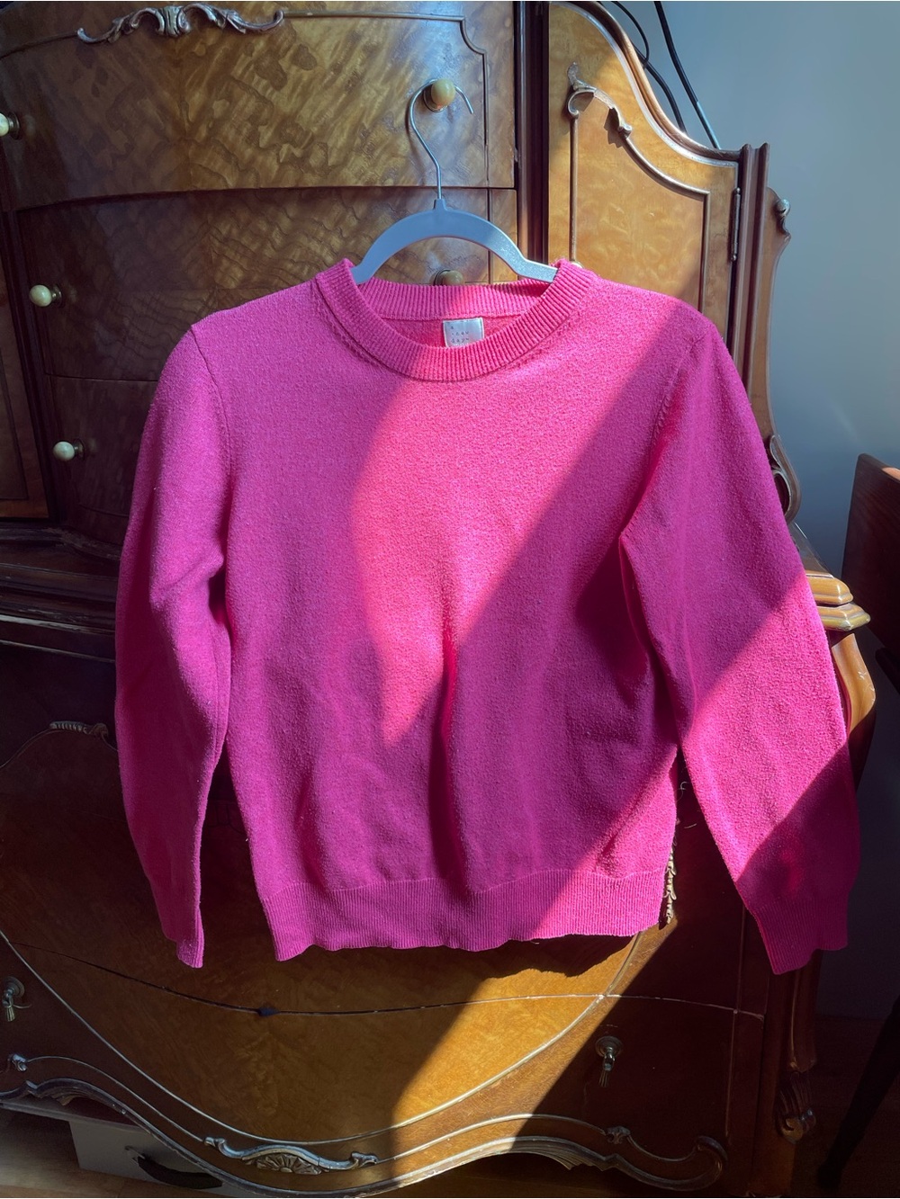 a new day Bright Pink Crewneck Sweater
